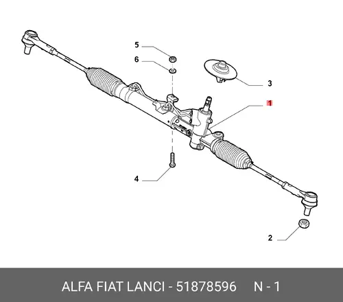 Рулевая рейка ALFA ROMEO 51878596