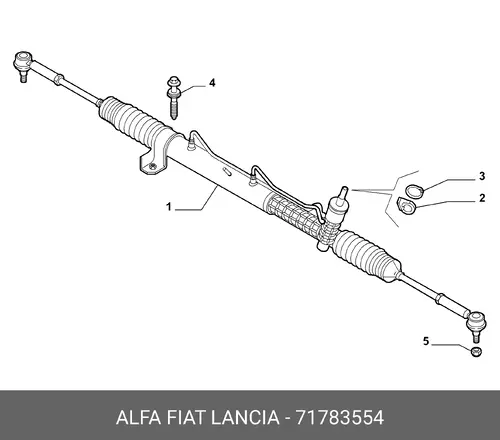 Рулевая рейка LANCIA 71783554
