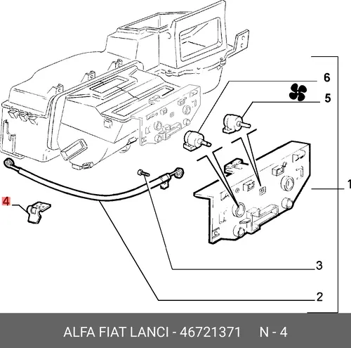 Салонный фильтр LANCIA 46721371