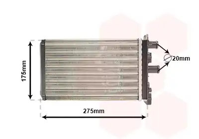 Радиатор печки VAN WEZEL 58006239