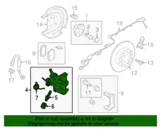 ремкомпл. дискового тормоза Audi 5Q0615423C VAG