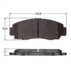Тормозные колодки дисковые AVANTECH AV581