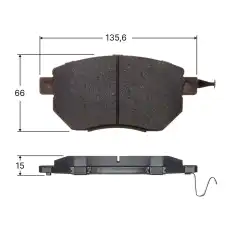 Тормозные колодки дисковые AVANTECH AV1078