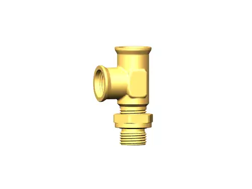 L-bulkhead with nut 6237982 KONGSBERG
