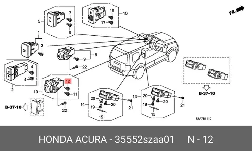 лампа 35552SZAA01 HONDA