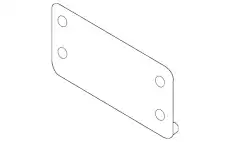 3C0807285 9B9 Кронштейн номерного VAG
