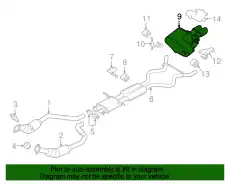 MUFFLER - REAR LR062390 LAND ROVER