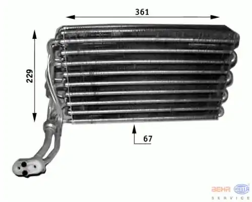 Испаритель, кондиционер 8FV 351 210-741 HELLA