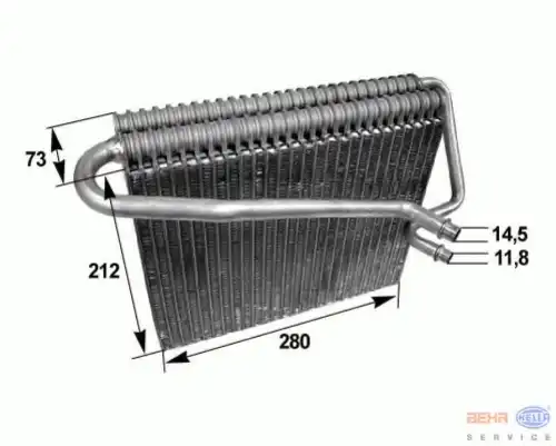 Испаритель, кондиционер 8FV 351 211-031 HELLA