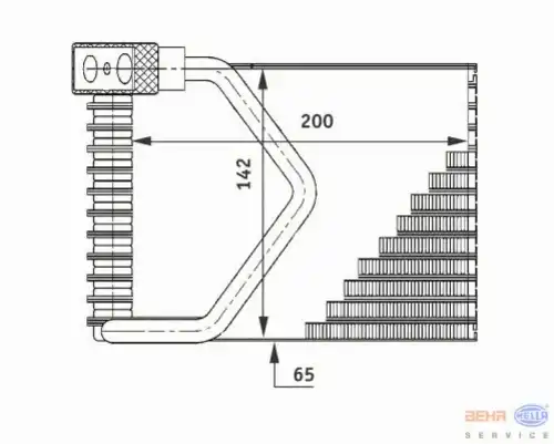 Испаритель, кондиционер 8FV 351 211-271 HELLA
