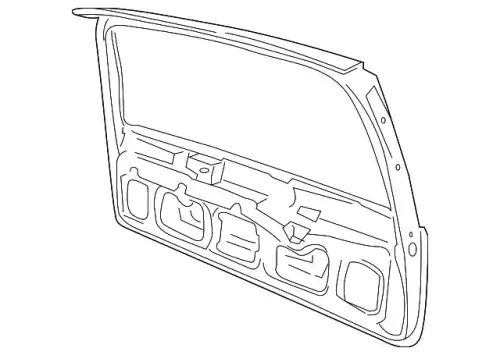 Крышка багажника V70 9203493 VOLVO