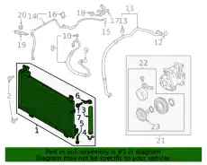 Радиатор кондиционера (конденсатор) MAZDA GHP9-61-480B