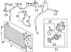 Радиатор кондиционера (конденсатор) MAZDA GHP9-61-480B
