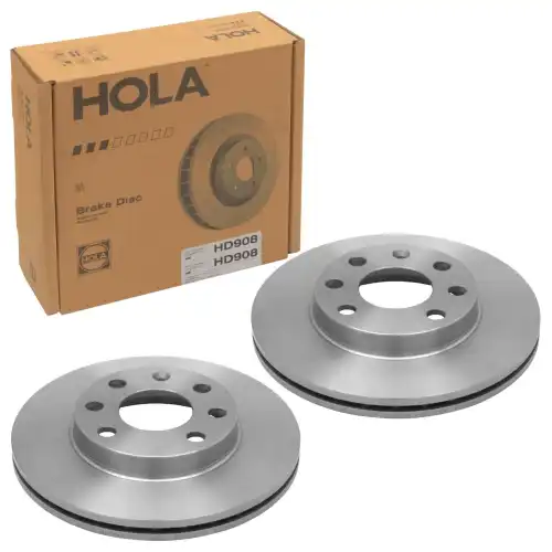 Тормозной диск HOLA HD908 вентилируемый , передняя ось