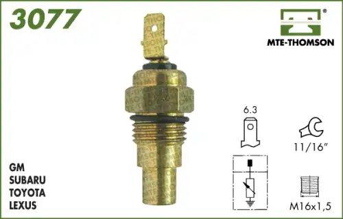 датчик температуры охлажд.жидкости Toyo 3077 MTE-THOMSON