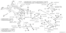 Рычаг подвески SUBARU 20252FJ010