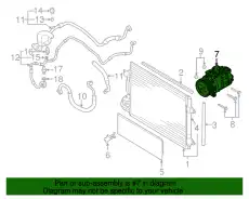 компрессор кондиционера Audi 1K0820803R VAG