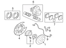 Тормозные колодки барабанные MITSUBISHI MR129855