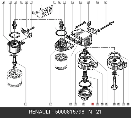 RUBBER MOULDING 5000815798 RENAULT