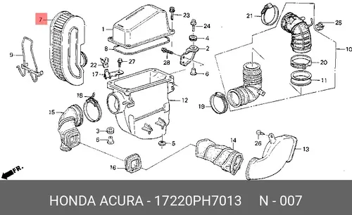 Фильтр воздушный HONDA 17220-PH7-013