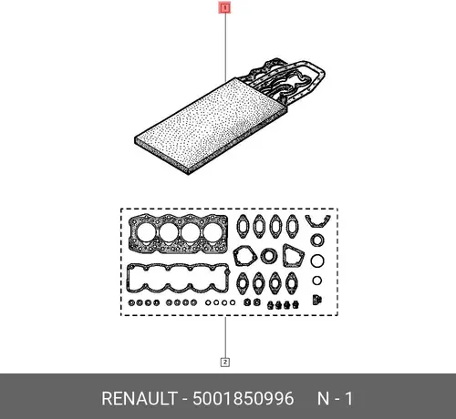 уплотн.комплект 5001850996 RENAULT