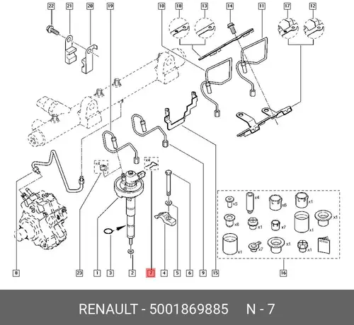 скоба 5001869885 RENAULT
