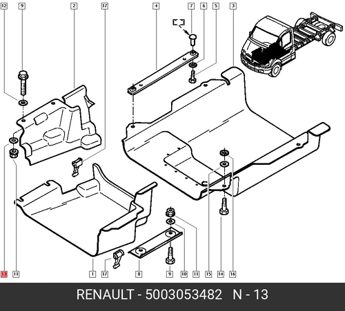 шайба 5003053482 RENAULT