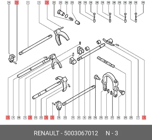 5003067012 Штифт Renault
