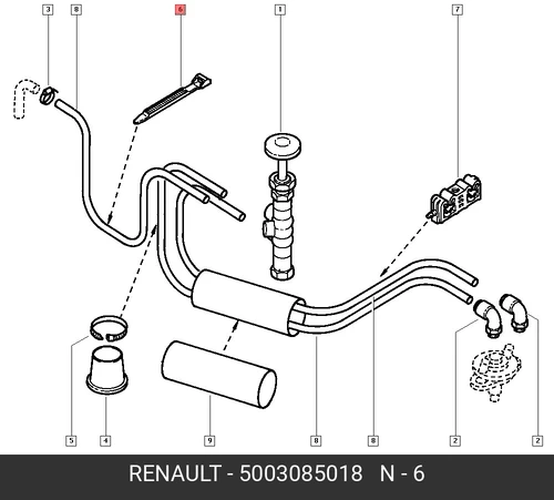 ХОМУТ. 5003085018 RENAULT