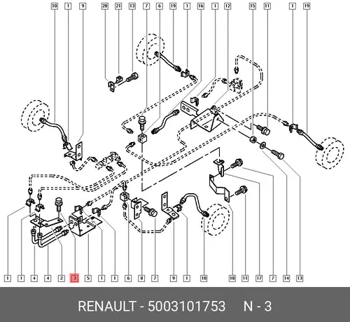 БОЛТ 5003101753 RENAULT