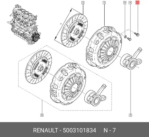 5003101834 Винт Renault
