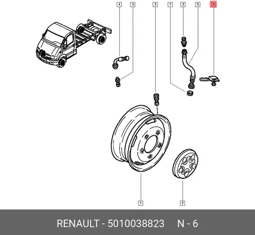 LUG 5010038823 RENAULT