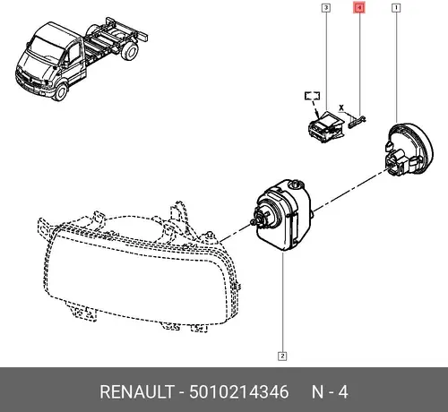  КЛЕММА 5010214346 RENAULT