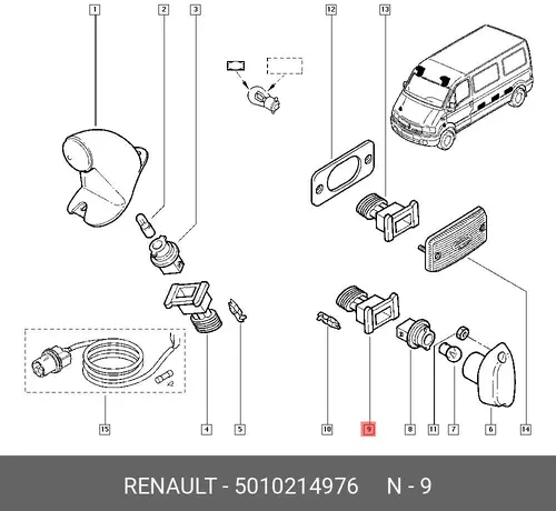  ФИШКА 5010214976 RENAULT