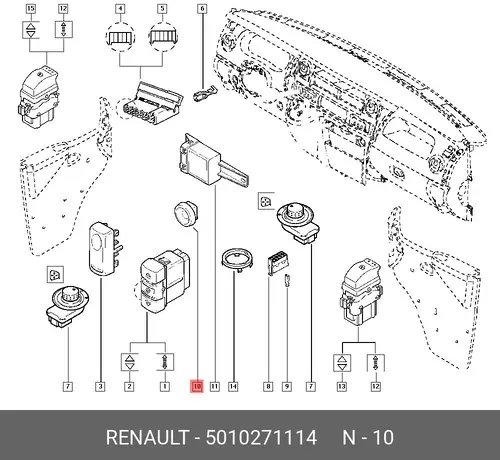 BLANKING PLUG 5010271114 RENAULT