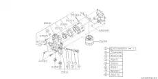 Фильтр масляный SUBARU 15208-AA030