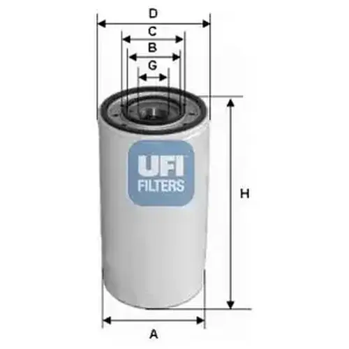Фильтр масляный UFI 23.302.00 IVECO
