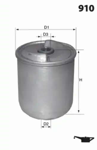 Фильтр масляный MECAFILTER EHC8501