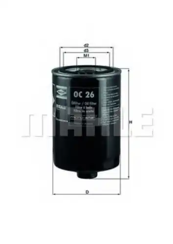 Фильтр масляный KNECHT OC26