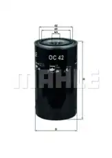 Фильтр масляный MAHLE OC 42
