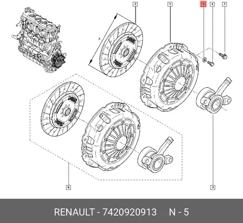 7420920913 ШАЙБА СТОПОРНАЯ RENAULT