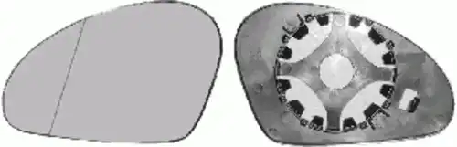 стекло зеркала п. Seat 4917832 VAN WEZEL