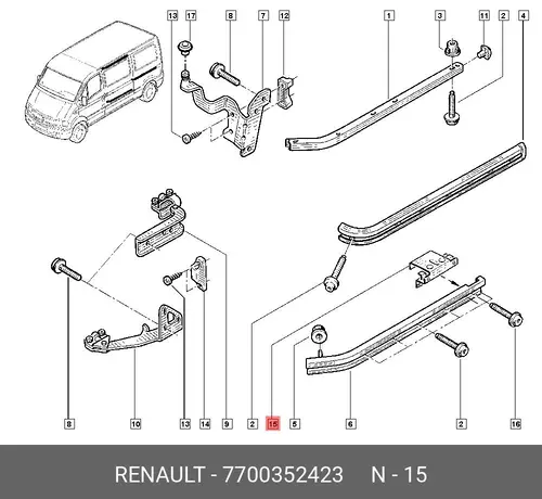STOP 7700352423 RENAULT