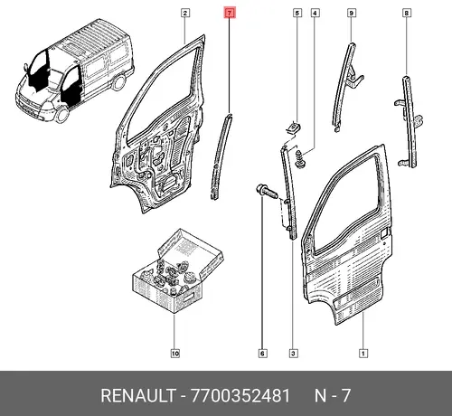 PILLAR 7700352481 RENAULT