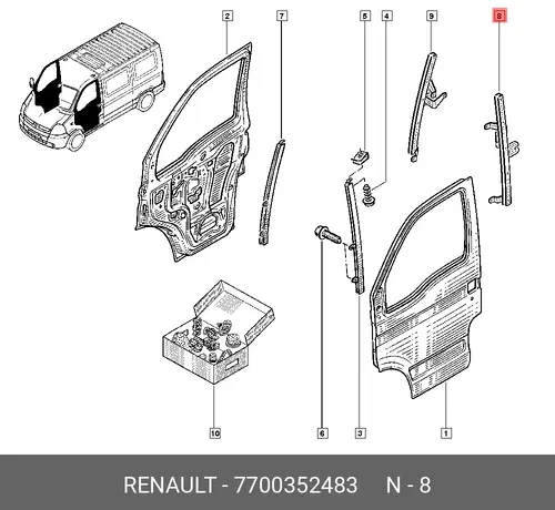 PILLAR 7700352483 RENAULT
