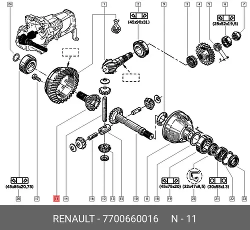 7700660016 Автозапчасть RENAULT