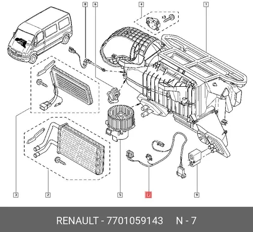 электроарматура 7701059143 RENAULT