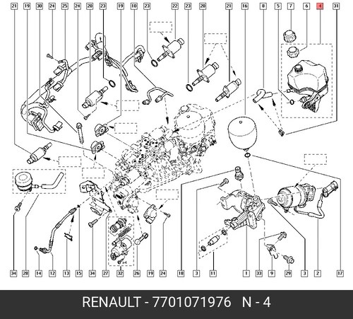 крышка топл. бака 7701071976 RENAULT