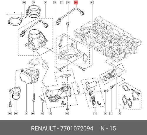 CABLE HARNESS 7701072094 RENAULT