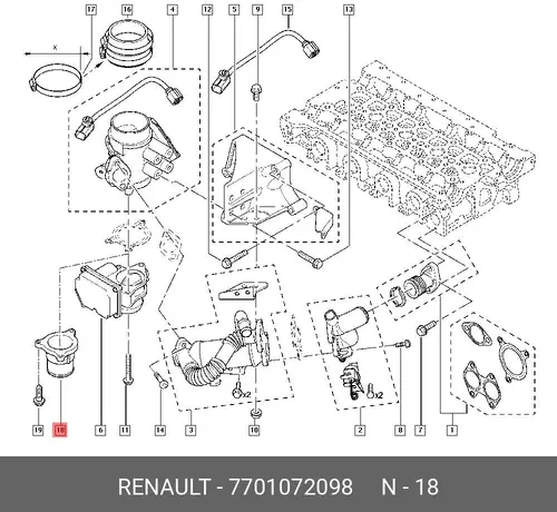 TUBE 7701072098 RENAULT